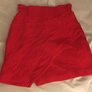 Maje red miniskirt